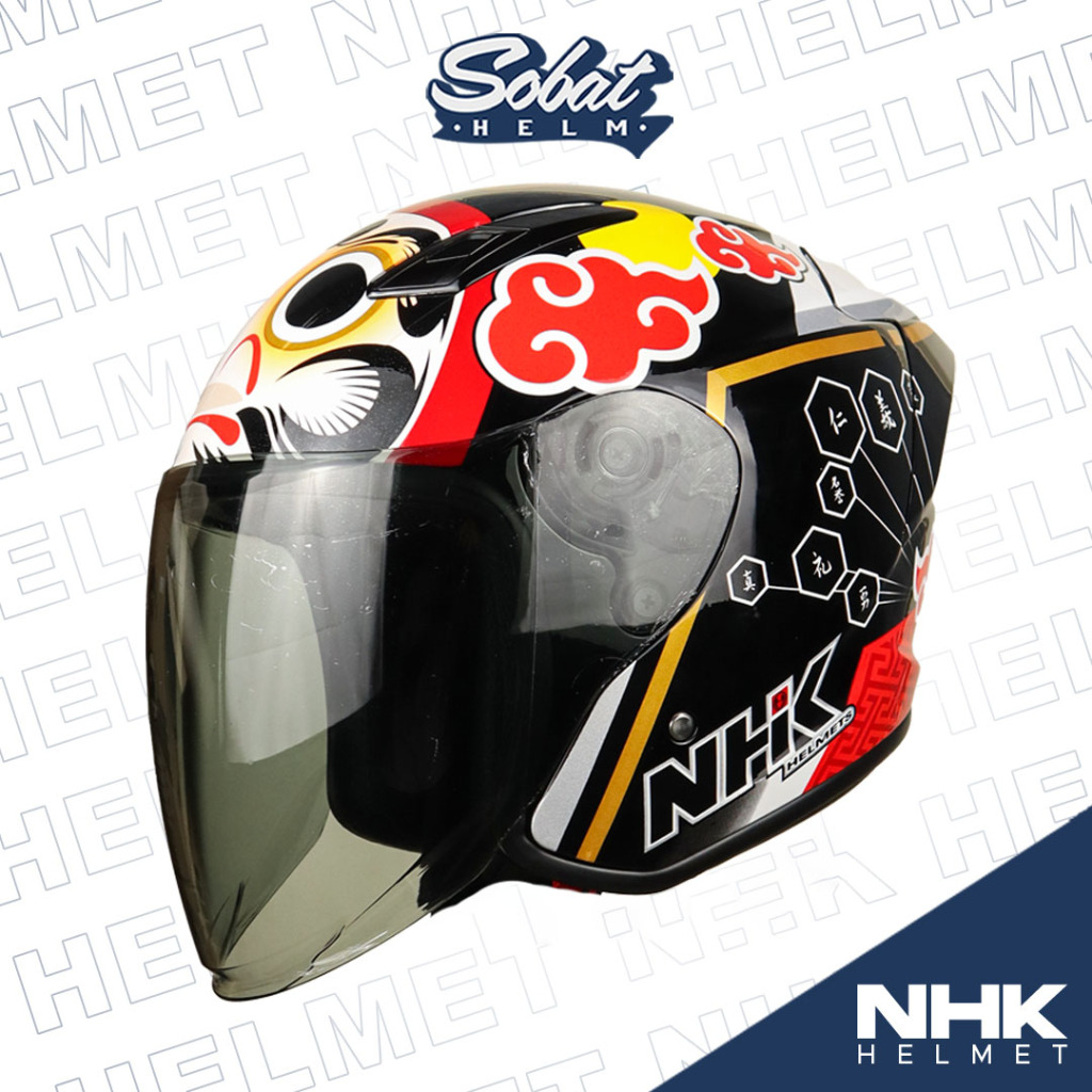 Jual Helm NHK R1 ELITE GP EDITION Helm Half Face SNI | Shopee Indonesia