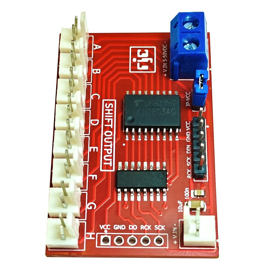 Jual Module Shift Register 8 CH+ Output Multiplexer 74HC595 +Driver ...