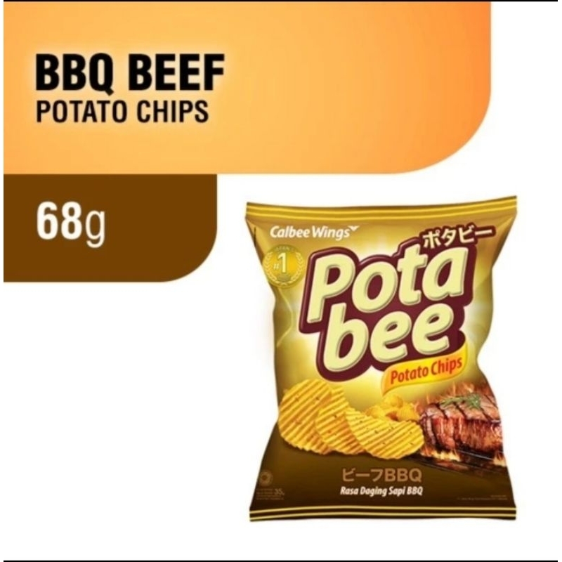 Jual Potabee Potato Chips BBQ 68 gr | Shopee Indonesia