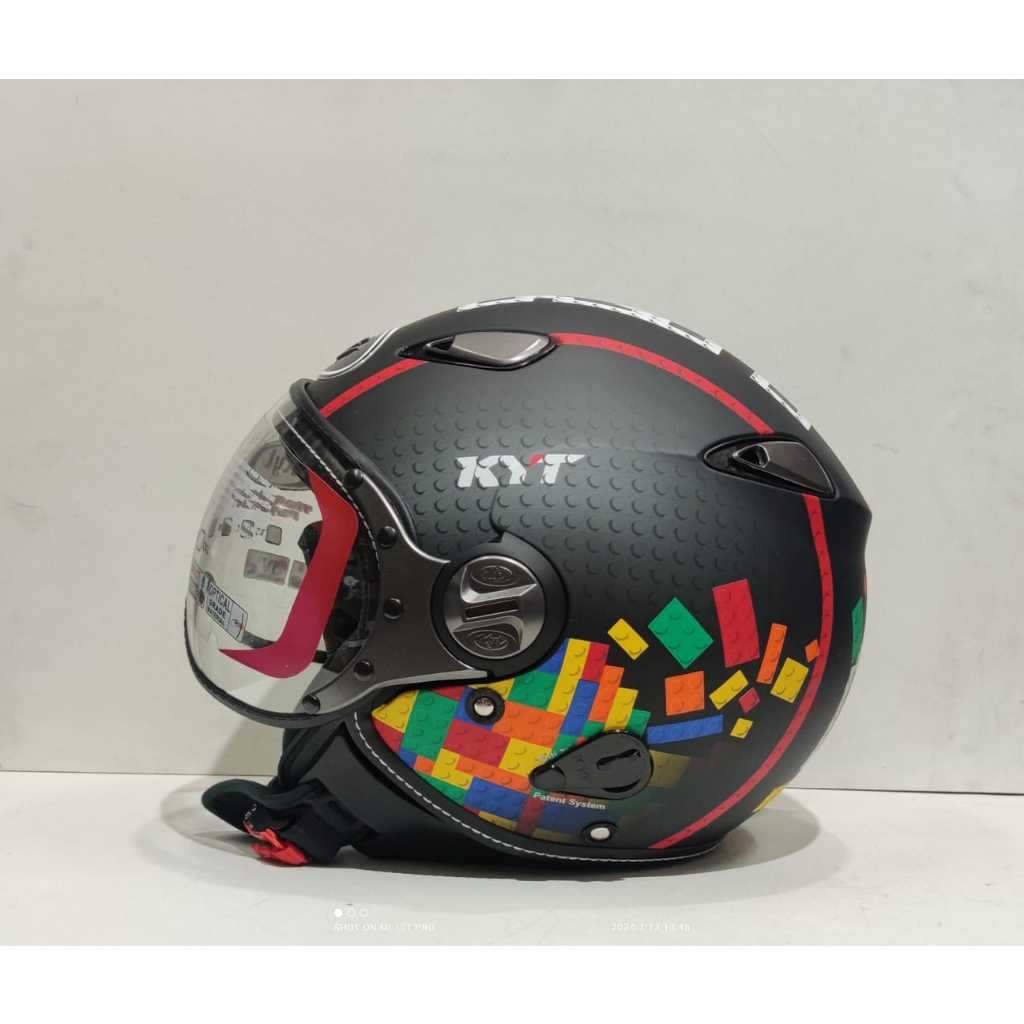 Jual HELM KYT ELSICO MOTIF SERI 5 BLACK MATT/RED ORIGINAL Shopee