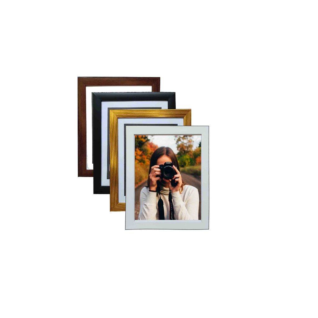 Jual Bingkai Figura Frame 8R (20x25) Minimalis Putih/coklat/hitam/gold ...