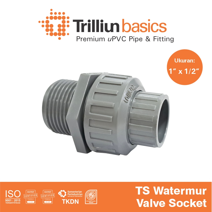 Jual Fitting Pipa Upvc Trilliunbasics Ts Watermur Valve Socket X