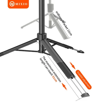MIXIO A66 160CM Tongsis Bluetooth Selfie Stick Tripod With LED Light