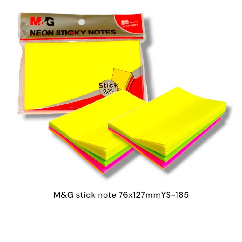 Jual Sticky Notes M&G Memo Tempel Warna Besar 76 x 127 mm isi 100 ...