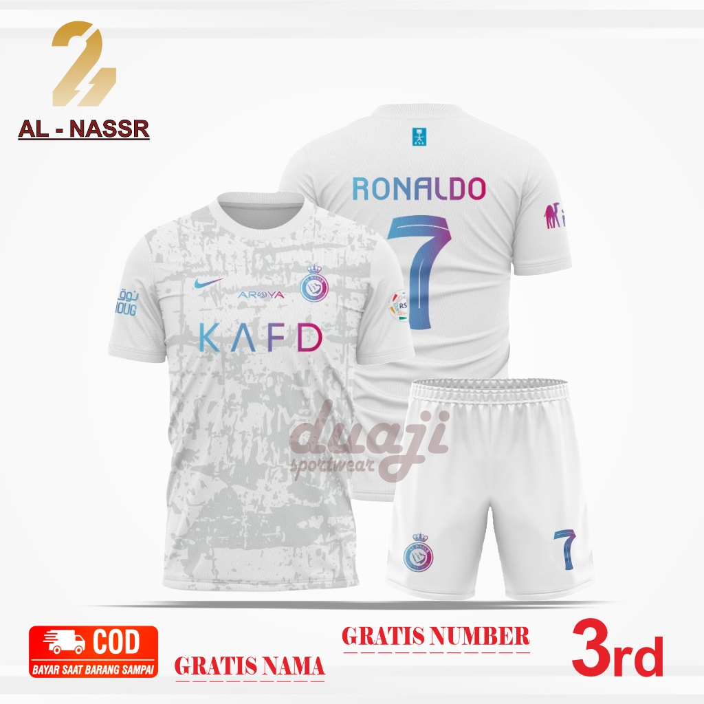 Jual Jersey Al Nassr Fc Away 3rd 2023 2024 Full Printing Premium Free