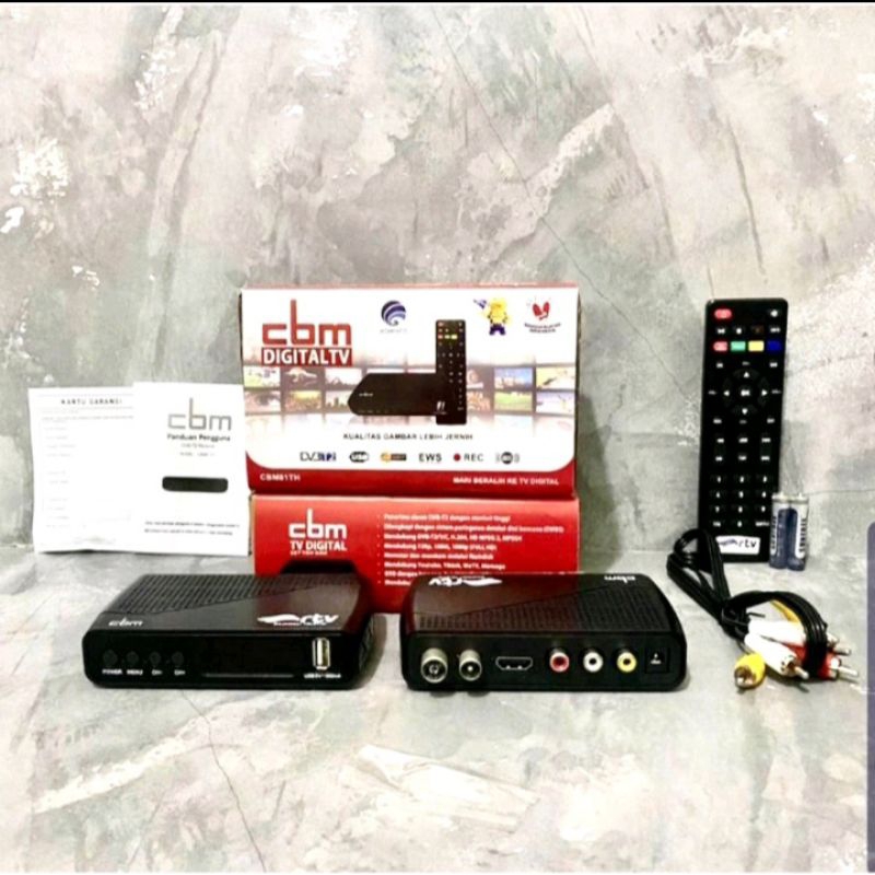 Jual SET TOP BOX STB TV DIGITAL CBM SNI KOMINFO RECEIVER DVB T2 GARANSI 1 TAHUN Shopee Indonesia