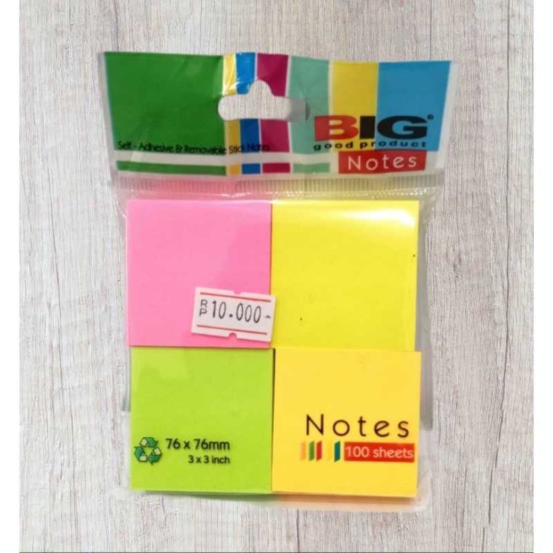 Jual (1 PCS)STICKY NOTES 3X3INCH/76MM | Shopee Indonesia