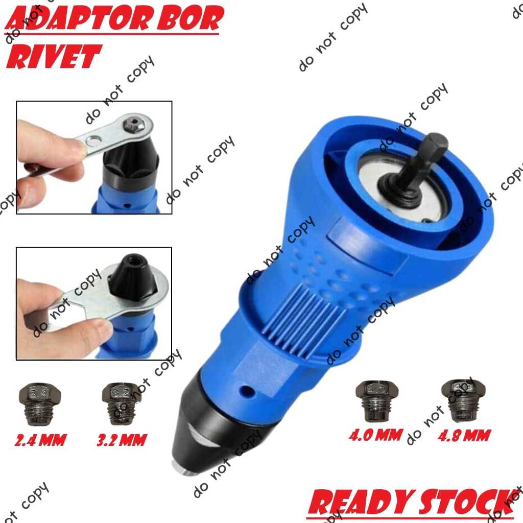 Jual Alat Rivet Tang Rivet Ripet Sambung Konverter Bor Rivet Gun ...