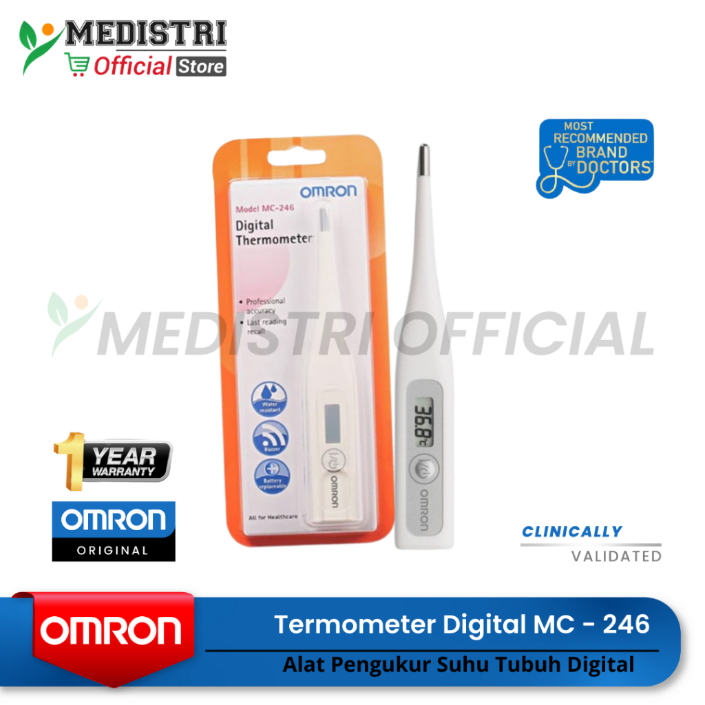 Jual Thermometer Digital Omron Mc Termometer Ketiak Pengukur Suhu Bayi Dewasa Akurat