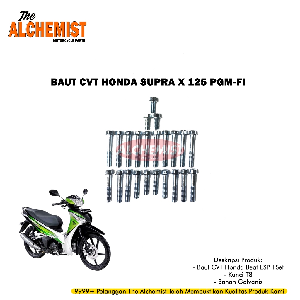 Jual Baut Block Mesin Supra X Pgm Fi Baud Bak Mesin Kanan Kiri