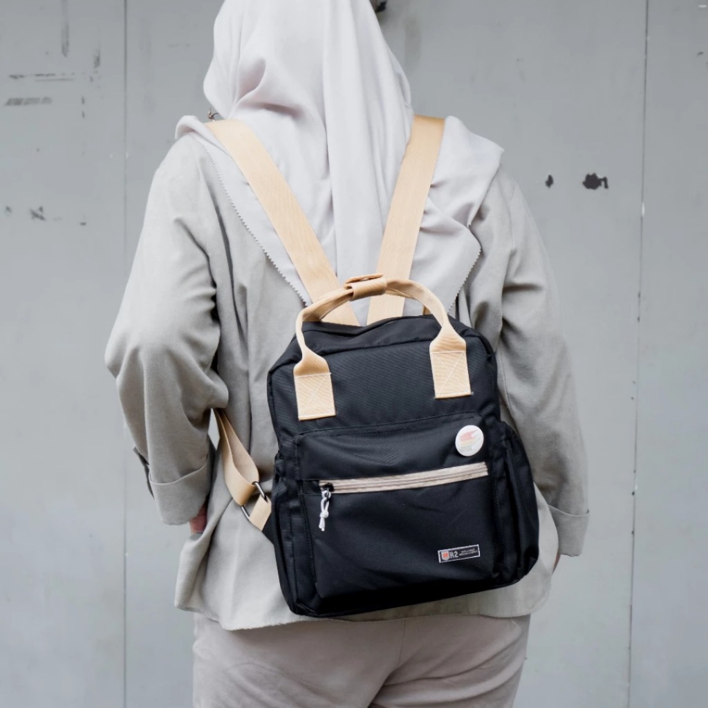 Jual Tas Ransel Backpack Totebag Wanita Mini R2 Hachi | Shopee Indonesia
