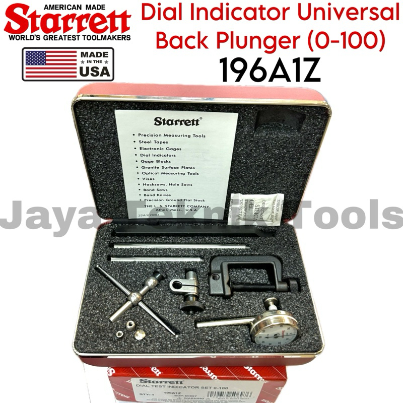 Jual Dial Indicator Starrett 196A1Z Universal Back Plunger 0100