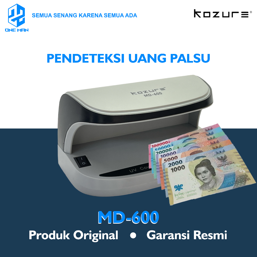 Jual Money Detector Kozure MD-600 Lampu UV Deteksi Uang Palsu Kozure ...