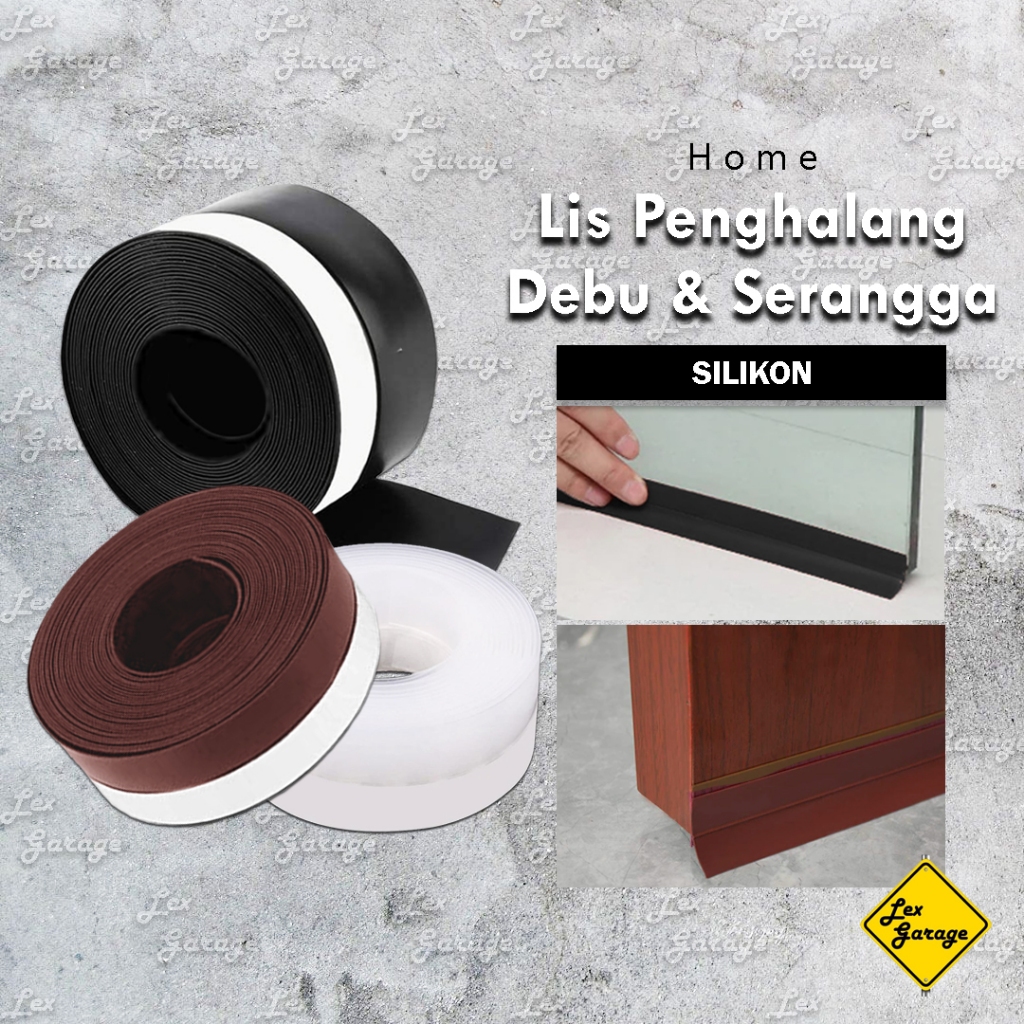 Jual Door Seal Strip Karet Penutup Celah Bawah Pintu Jendela Sekat Pembatas Shopee Indonesia