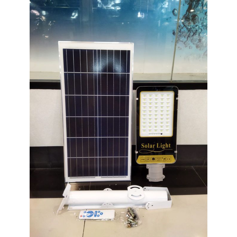 Jual lampu jalan pju solar sel panel surya 2in1 100w 400w 500w 800w ...