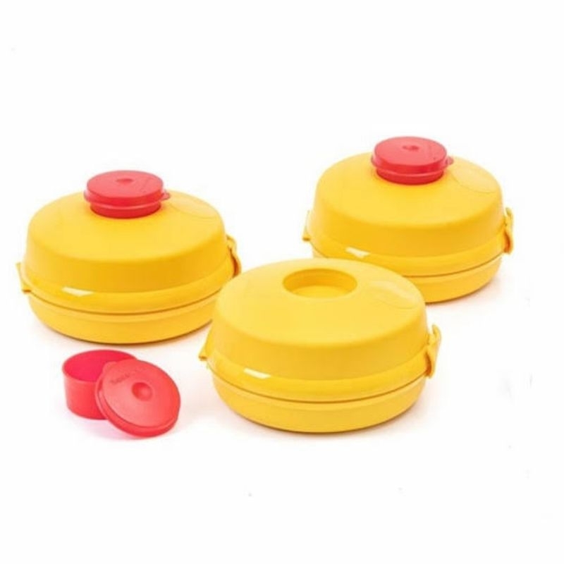 Jual Tupperware burger keeper tempat bekal burger roti ada tempat saus ...