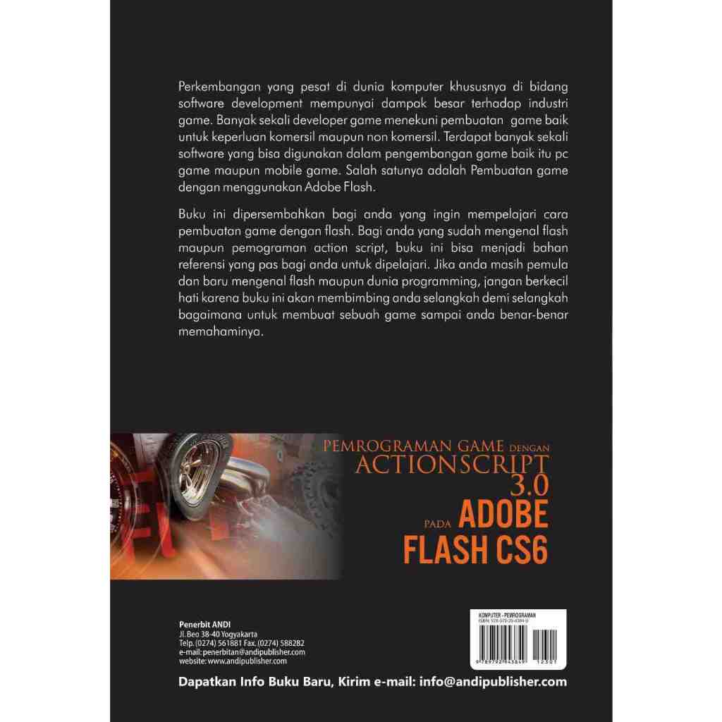 Jual Buku Pemrograman Game dengan Actionscript 3.0 pada Adobe Flash CS6 ...