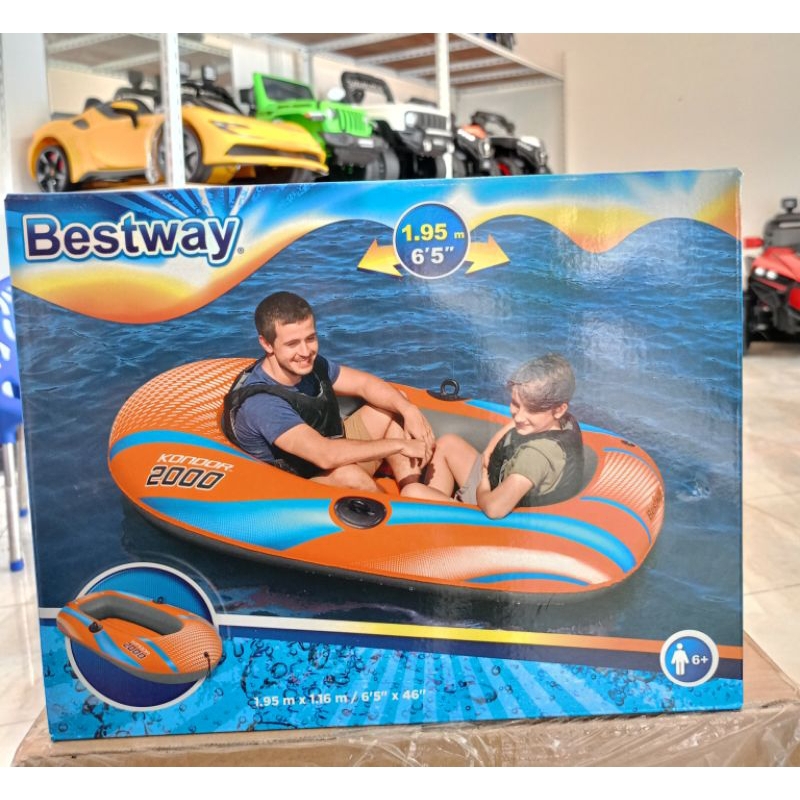 Jual Perahu Karet Tiup Bestway [Kondor 2000 Raft Orange (61140 ...