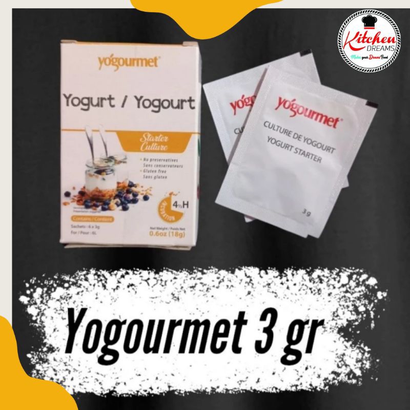 Jual Yogourmet Bibit Yoghurt/Starter Yogurt Kanada 3 gram Shopee