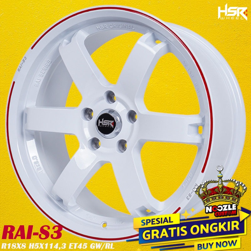 Jual Velg Mobil INNOVA X-Trail R18 Lubang 5 Pelek Racing HSR Ring 18 ...