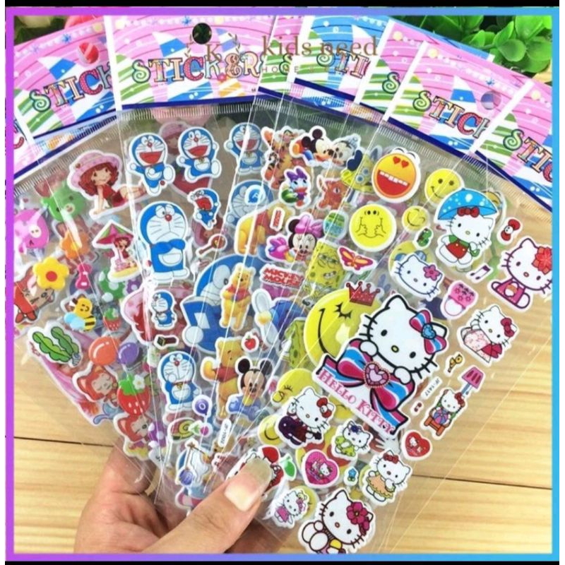 Jual Sticker timbul bening pendek isi 20 pcs | Shopee Indonesia