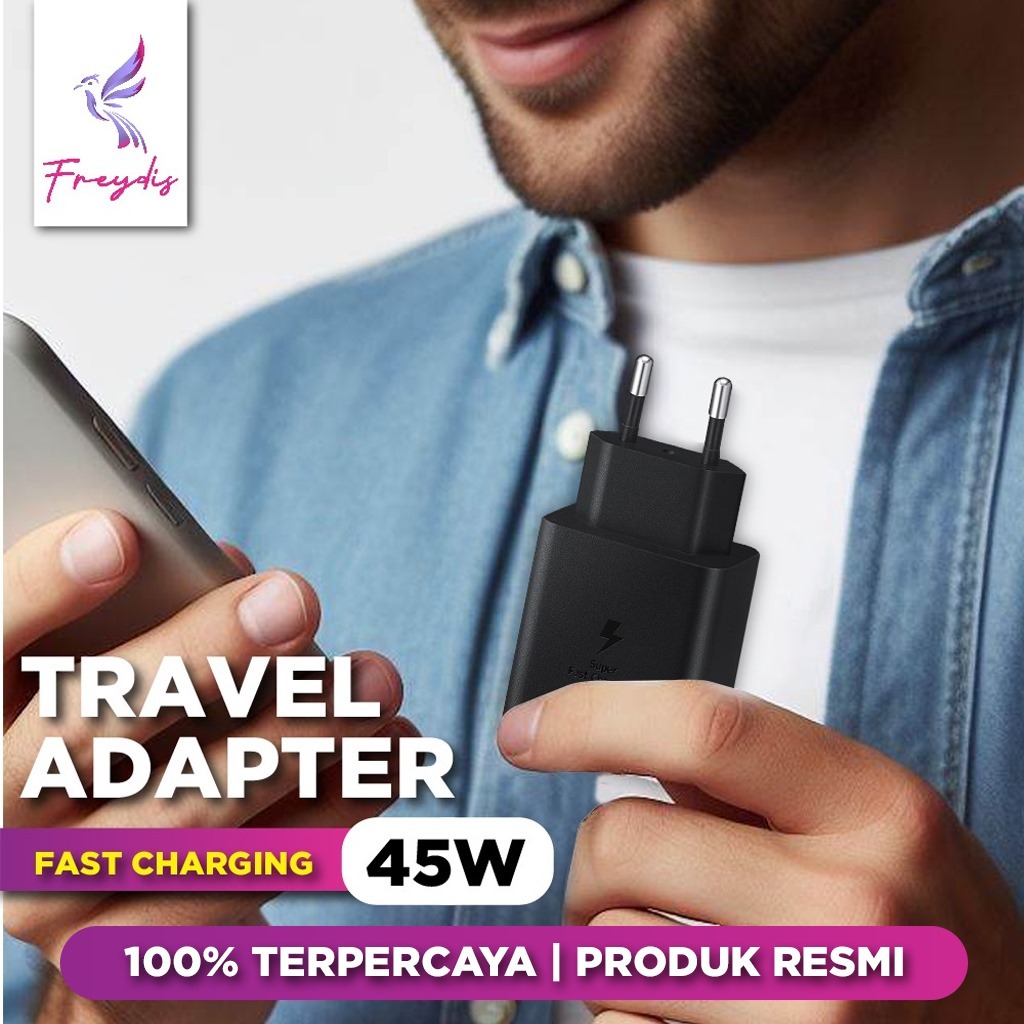 Jual Adapter Travel Charger Fast Charging Samsung 45w 45 Watt Usb Type C Shopee Indonesia 4591