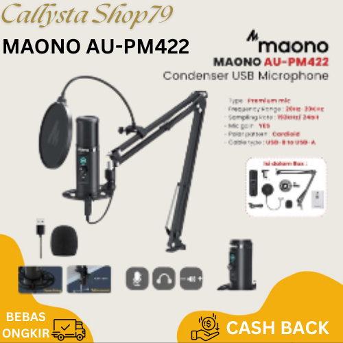 Jual Maono AU-A04,AU-A03,AU-PM422,AU-B01 PAKET STAND Microphone ...