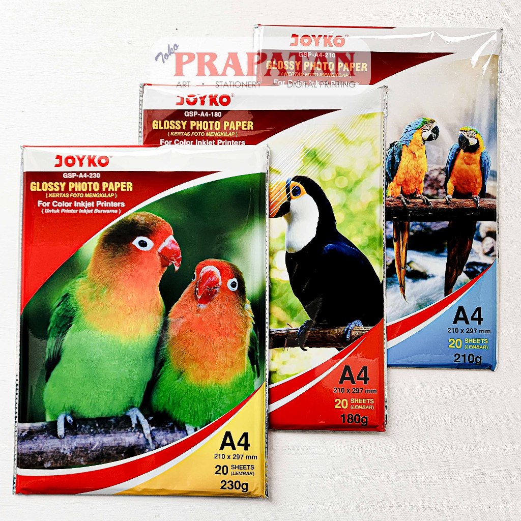 Jual Joyko Glossy Photo Paper GSPA4 Kertas Foto Mengkilap Shopee