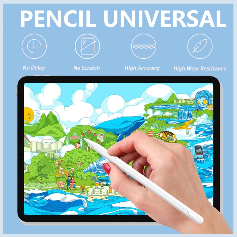 Jual [100ORI]𝗔𝗽𝗽𝗹𝗲® Pencil 2 2nd Stylus pen Universal with Palm