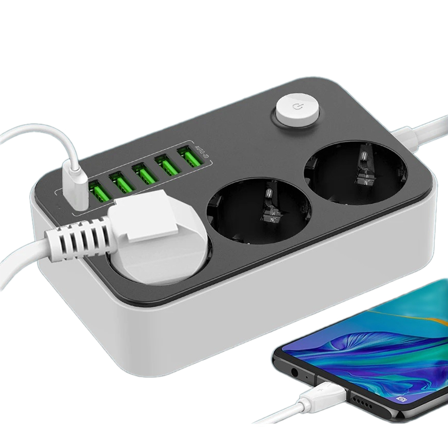 Jual Colokan Listrik 9 Lubang Power Socket LDNIO SE3631 3 Socket 6 USB ...