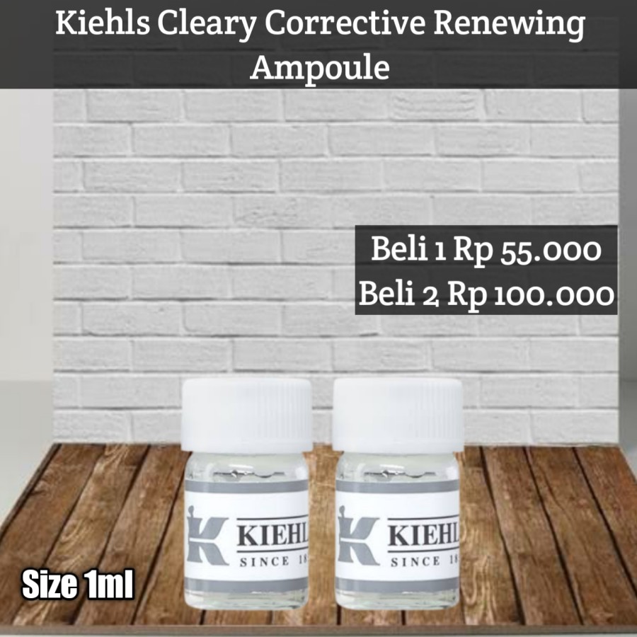 Jual Kiehl's Clearly Corrective Renewing Ampoules 1ml (Per Ampoules) Shopee Indonesia