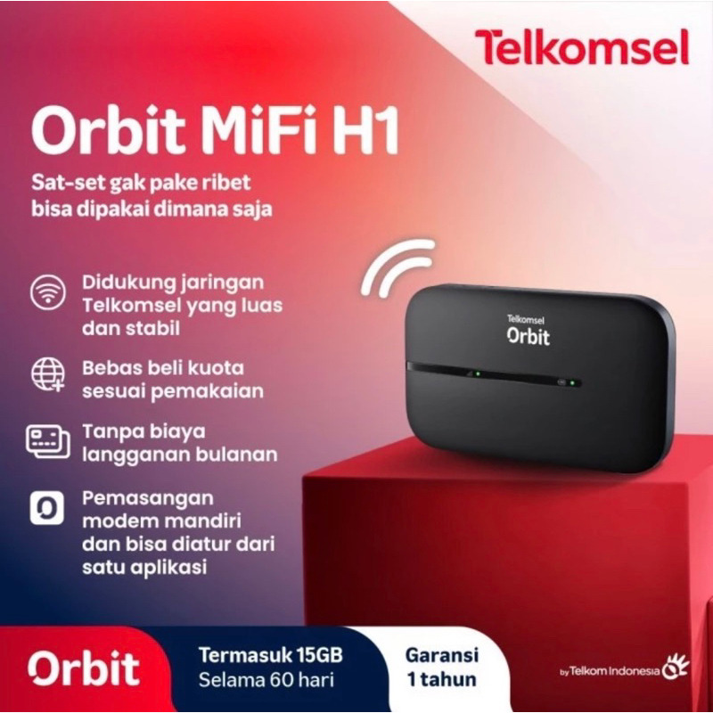 Jual Modem Orbit Mifi H1 Modem Wifi Router 4G LTE UNLOCK Version Free