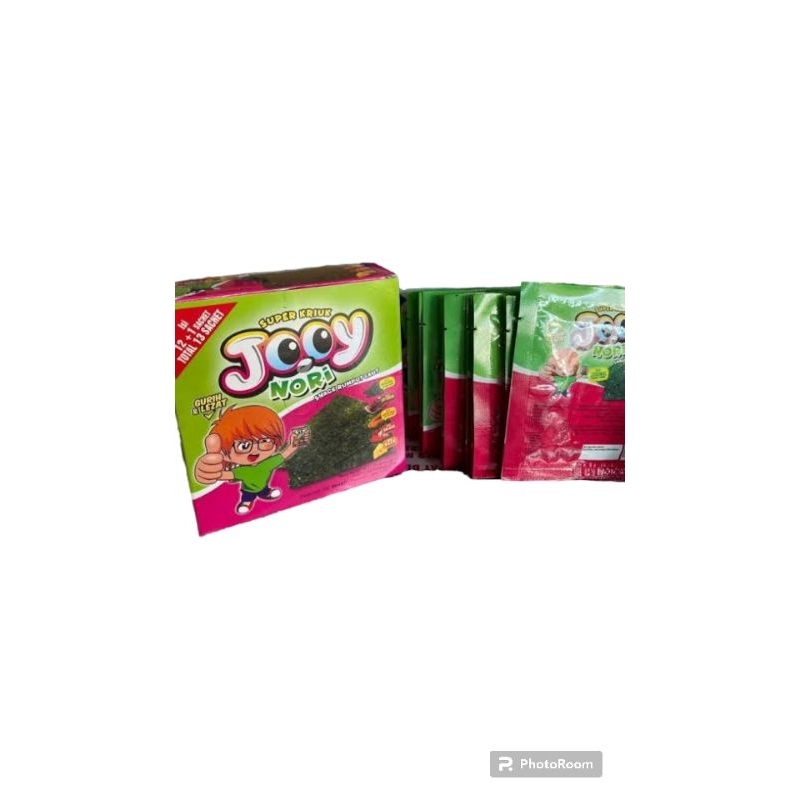 Jual Snack Rumput Laut Jooy Nori box isi 12 sachet | Shopee Indonesia