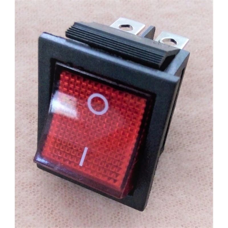 Jual SAKLAR SWITCH BESAR 4 PIN LAMPU MERAH SAKLAR ON OFF POWER