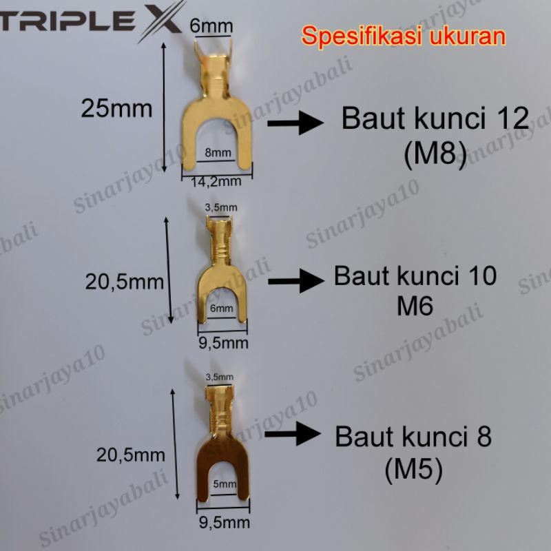 Jual skun gepeng kabel aki motor mobil terminal jepit pipih negatif