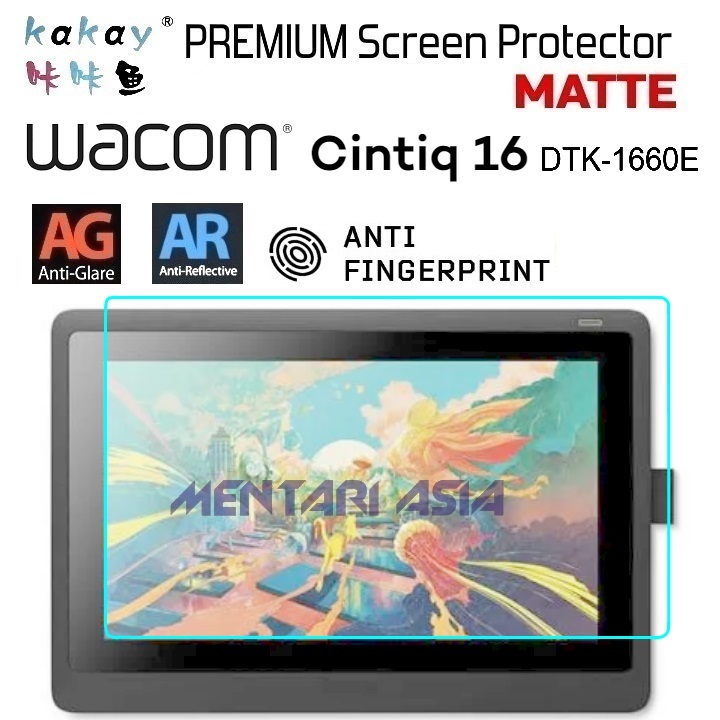Jual Screen Protector Cintiq 16 DTK1660 KAKAY Premium MATTE
