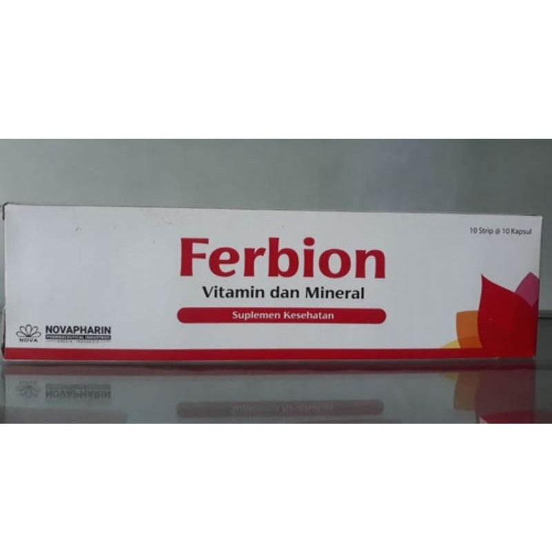 Jual (STRIP isi 10) FERBION Vitamin C, Vitamin B12 + Mineral Zat Besi ...