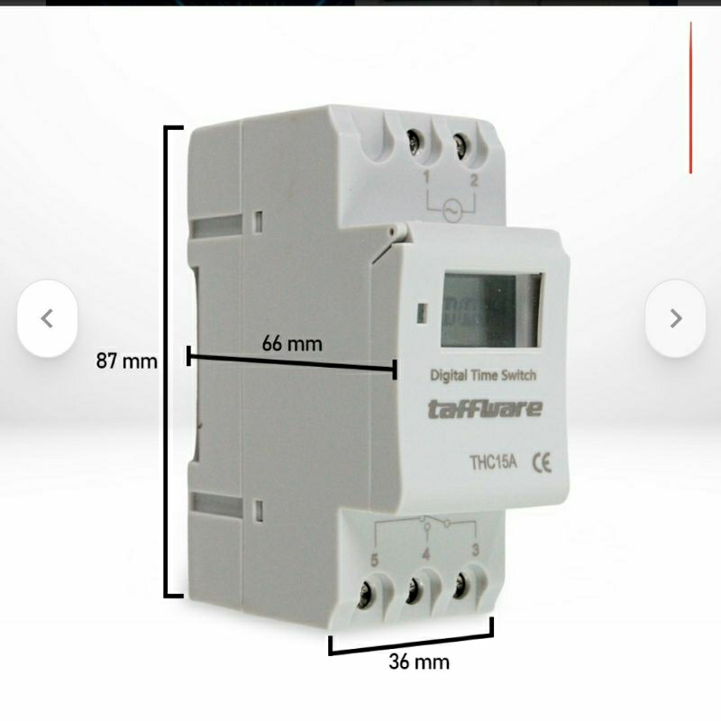 Jual Taffware Programmable Digital Timer Switch Relay 28 Program 220v ...