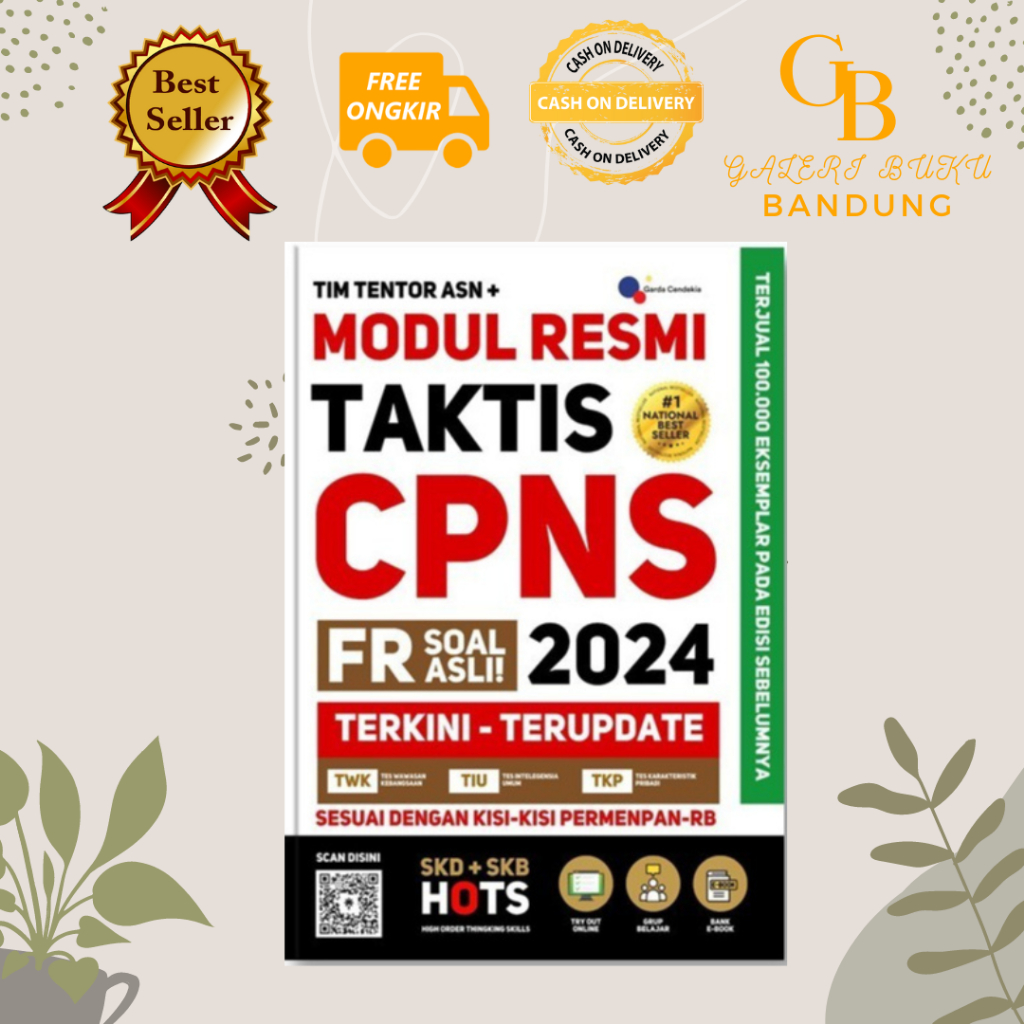 Jual BUKU CPNS 2024 MODUL RESMI TAKTIS CPNS 2024 FR SOAL ASLI TERKINI ...