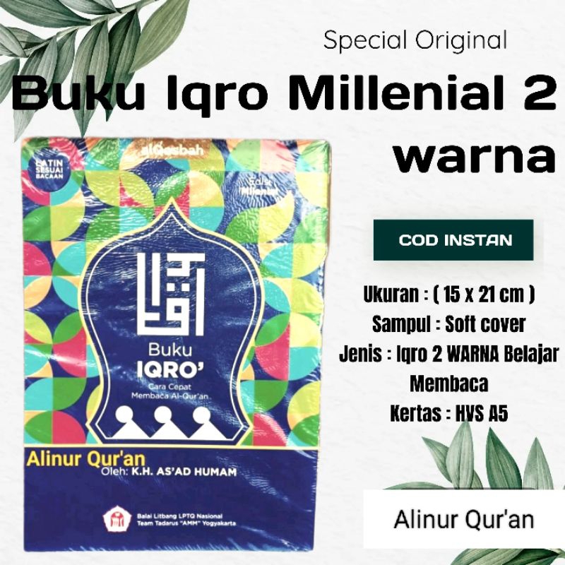 Jual Buku IQRA MILENIAL Premium Jilid 1 - 6 Transliterasi Latin ...