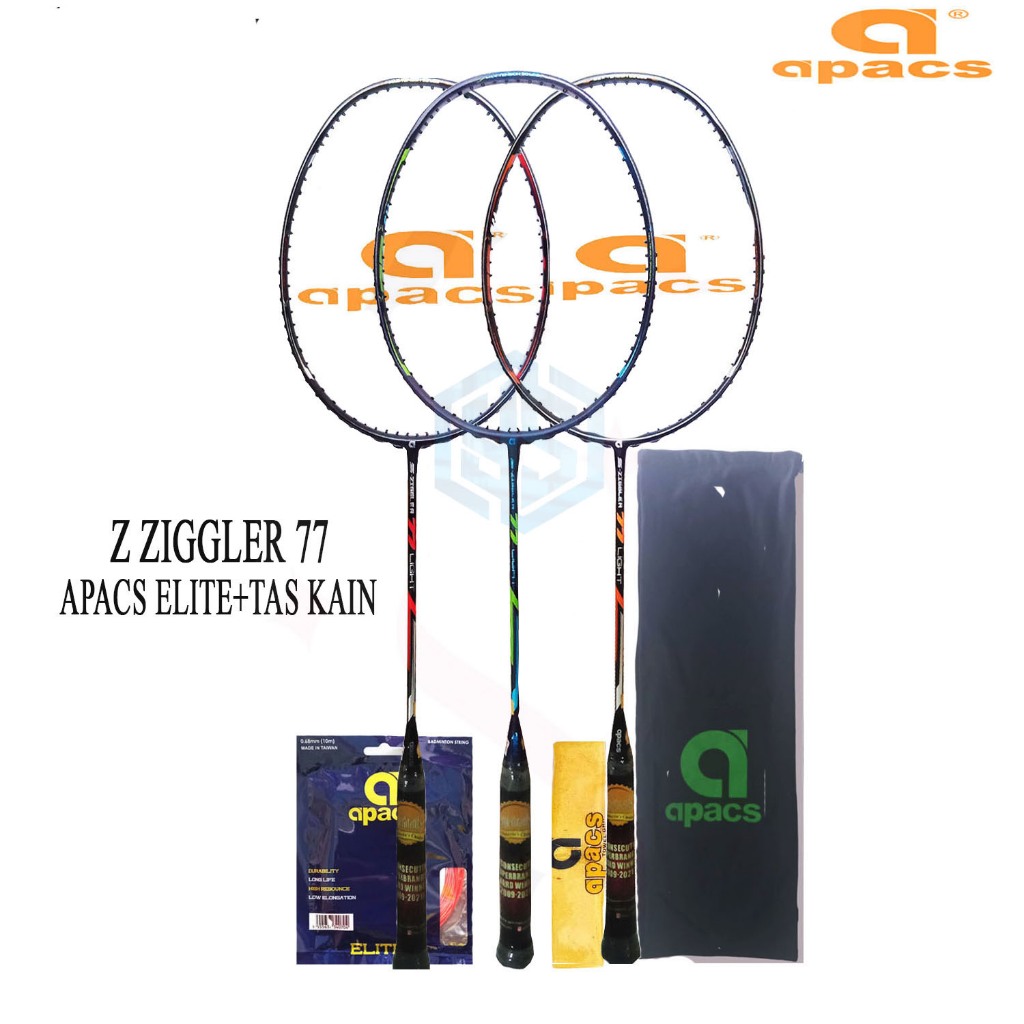 Jual Raket Badminton Apacs Z Ziggler 77 Light Bonus Komplit | Shopee ...
