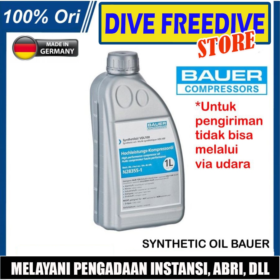 Jual N28355 Synthetic Oil Compressor Bauer Spare Part Oli Bauer