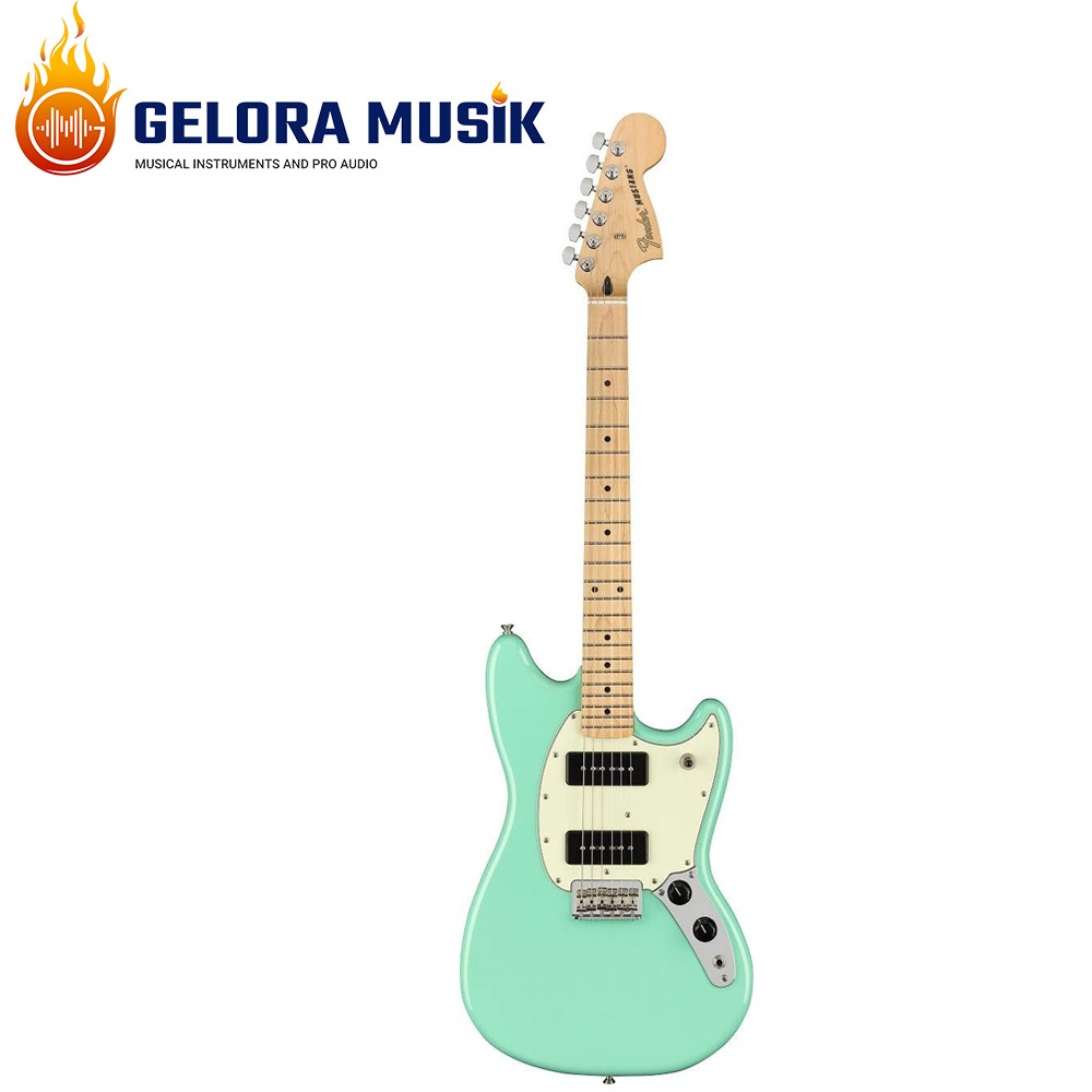 Jual Gitar Elektrik Fender Player Mustang 90, Maple FB, Seafoam Green