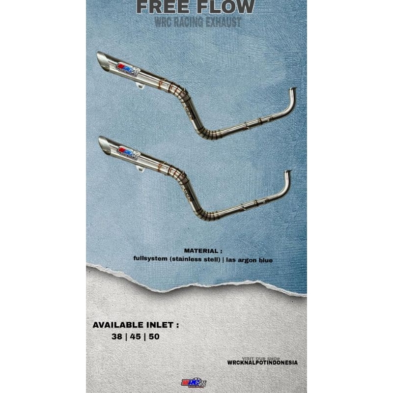 Jual KNALPOT FREE FLOW WRC ALL MOTOR Shopee Indonesia