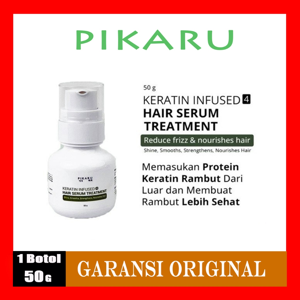 Jual Pikaru Keratin Infused 4 Hair Serum Treatment BPOM ORIGINAL PIKARU ...