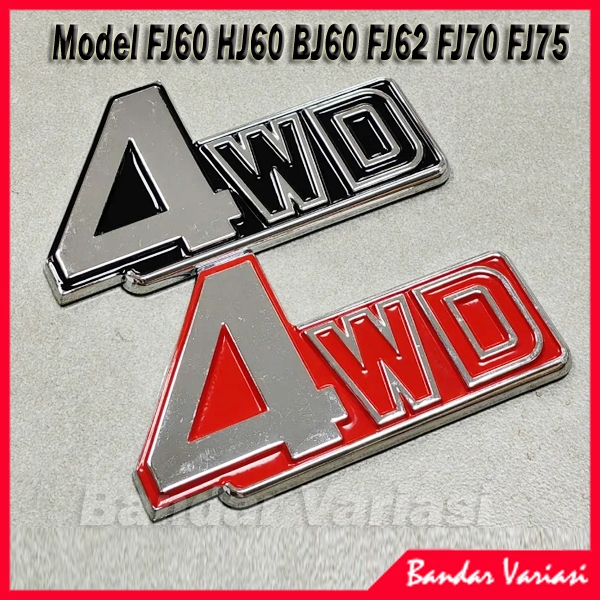 Jual Emblem 4WD Universal Untuk Semua Mobil Offroad | Shopee Indonesia