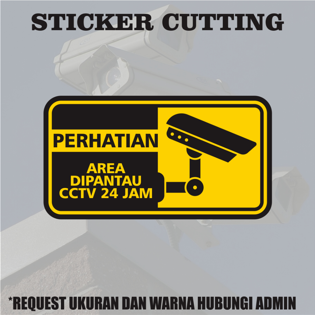 Jual Stiker Cctv Jam Sticker Cutting Shopee Indonesia