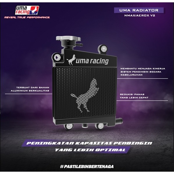 Jual RADIATOR ALMU UMA RACING NMAX NEW AEROX NEW V2 | Shopee Indonesia
