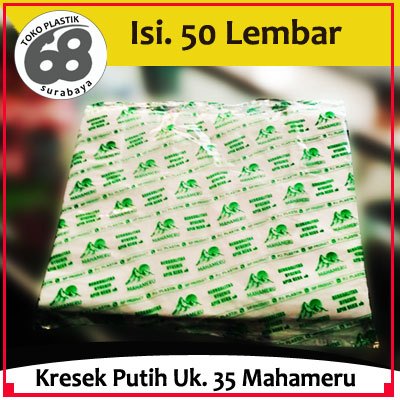 Kresek Laundry Ukuran 35x52 Putih Isi 50 Lembar