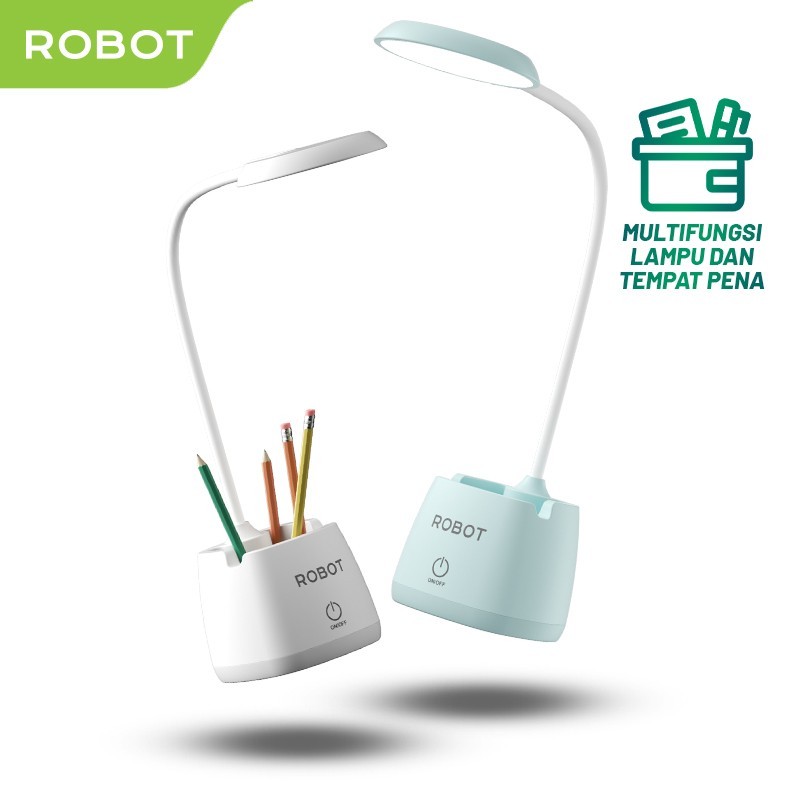 Jual ROBOT RT-DL02 Lampu Meja Belajar Fleksibel Rechargeable ...